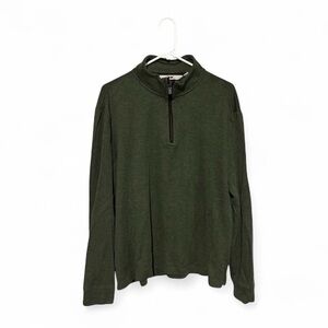 Joseph Abboud Men's XXL Green Quarter-Zip Pullover Sweater